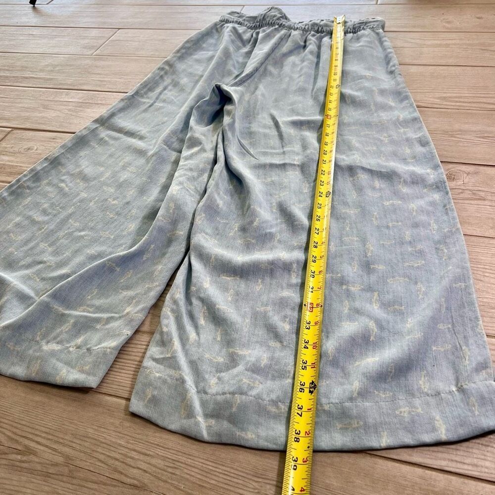 Marfinno Womens Light Blue Drawstring Wide Leg Pants Size Medium - Picture 8 of 8
